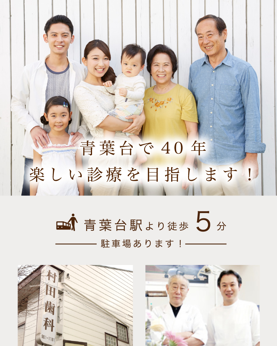 青葉台で30年、楽しい診療を目指します。青葉台駅より徒歩5分、駐車場あります。